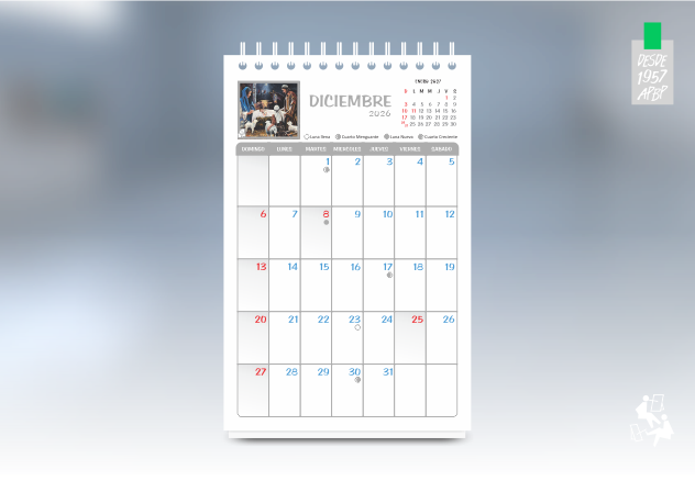 DICIEMBRE RETIRO CALENDARIO INSTITUCIONAL 2026