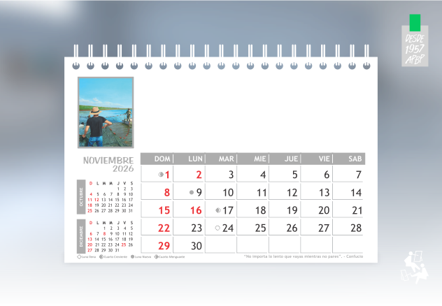 NOVIEMBRE TIRO CALENDARIO ANILLADO ACTUALIZADO 2026