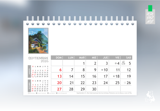 SEPTIEMBRE TIRO CALENDARIO ANILLADO ACTUALIZADO 2026